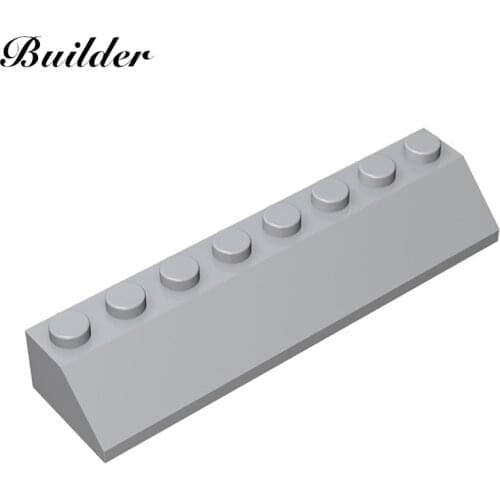 Building Blocks 4445 2454a Slope Brick 2x8 Dots 10pcs Compatible With Major Brands DIY Assembles Particles Part Toy for Children