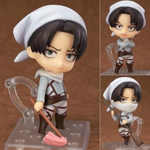 New Anime Attack On Titan 417# Levi Cleaning Version PVC Action Figure Resin Collection Model Toy T30