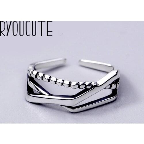 New Charming Open Hexagon Ring for Women Vintage Boho Party Rings Gothic Punk Jewelry Gifts for Girls 2021