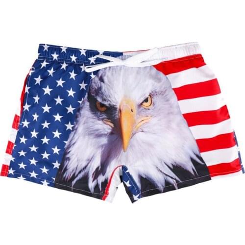 New Casual Pants Fashion Personality Home Shorts European And American Mens Beach Pants Beach Surf Sport Quick Drying Swimsuit