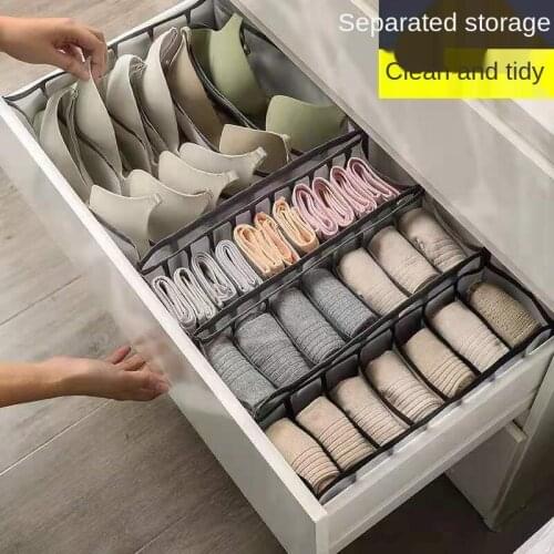 Underwear Bra Organizer Storage Box Drawer Closet Organizers Divider Boxes for Underwears Scarves Socks Bras Drawer Systematizer