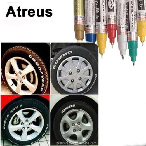 Atreus Permanent Car Tyre Tread Depict Paint Mark Decal Pen For Nissan qashqai Citroen c4 c5 c3 Chevrolet cruze aveo Peugeot