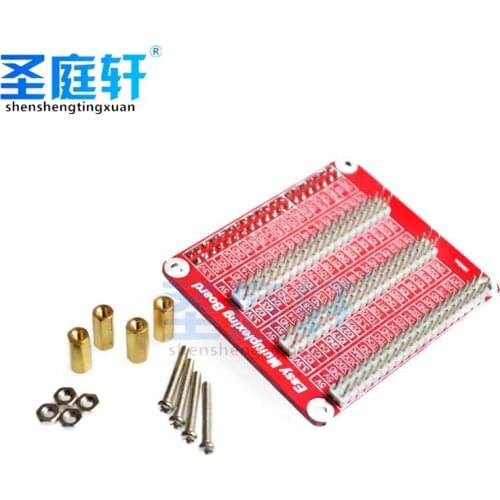 Compatible with Raspberry pi 2/3 generation one to three GPIO expansion board breadboard DIY experiment + screws