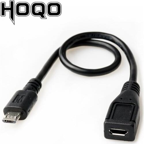 Straight Micro USB Extension Cable Panel Mount Sync Date Charge for Motherboard Micro-USB Male to Female Cord