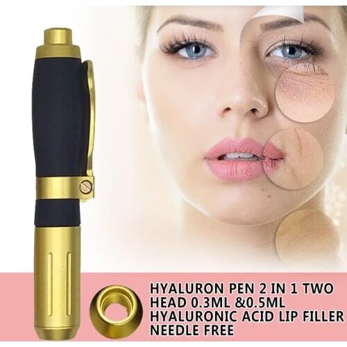 2021 2in1 High Pressure Hyaluronic Acid Pen Injection Pen for Anti Wrinkle Lifting Lip Hyaluron Gun Atomizer Hyaluron Pen