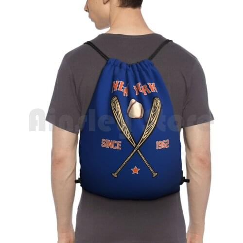 Establishment-Baseball Design Backpack Drawstring Bag Riding Climbing Gym Bag Baseball Sport Sports Team Professional Name