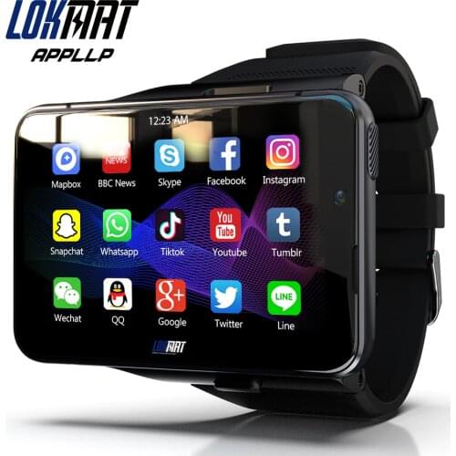 LOKMAT APPLLP MAX Android Watch Phone Dual Camera Video Calls 4G Wifi Smartwatch Men RAM 4G ROM 64G Game Watch Detachable Band