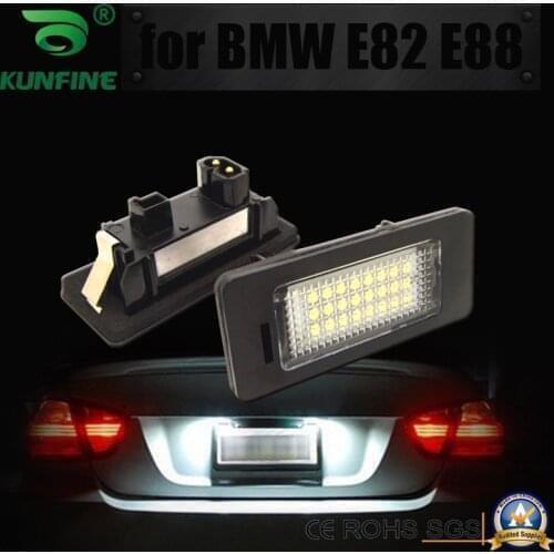 2pcs Car LED Number License Plate Light LED License Lamp for BMW E39 E82 E88 E46 E90 E91 E92 OEM No. 63267165646 63267193293
