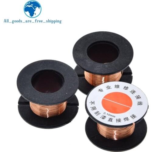 TZT 0.1mm PCB Link Wire Copper Soldering Wire Maintenance Jump Line PCB Welding Mobile Phone Computer Repair Tools