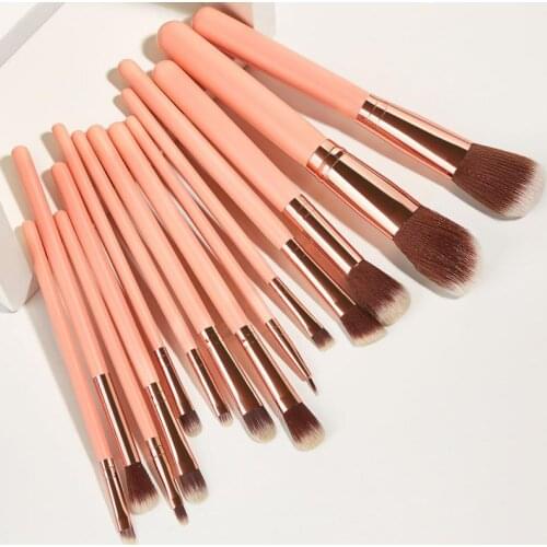 14 PCS Makeup Brush Set Professional Beauty Tools Eye Shadow Brush Foundation Powder Eyeliner Eyelash Lip Cosmetic Tool