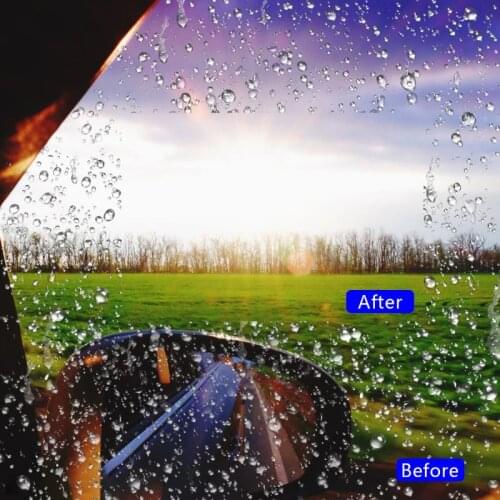 2Pcs Car Side Window Protective Film Anti Fog Membrane Anti-glare Waterproof Rainproof Sticker
