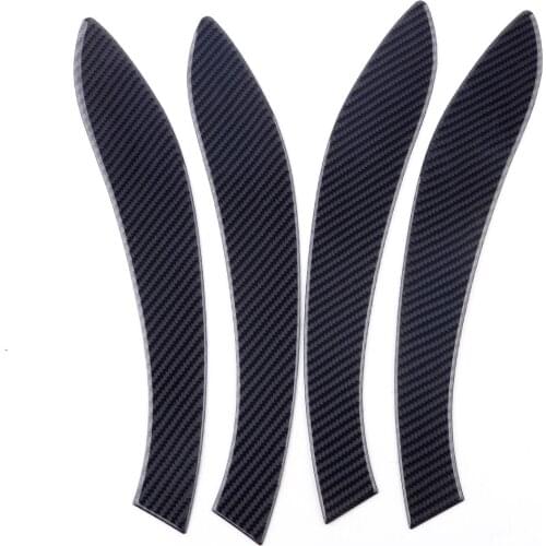4Pcs Car Black Interior Door Handle Cover Trim Sticker Carbon Fiber Fit for BMW 3 Series F30 F31 3GT F34 4 Series F36 2015-2018