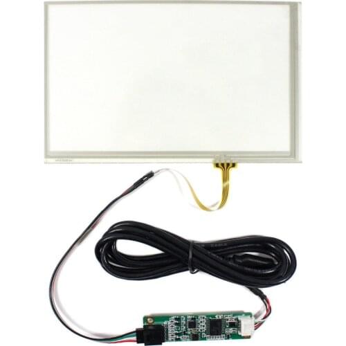 7inch 4 Wire Resistive LCD Touch Panel 165mmX104mm USB Controller Card