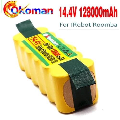 High Capacity 12800mAh 14.4V Battery For iRobot Roomba Vacuum Cleaner 500 530 540 550 620 600 650 700 780 790 870