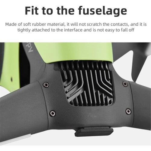 For DJI FPV Combo Drone Accessories Battery Dust Plug Charging Port Protective Cover