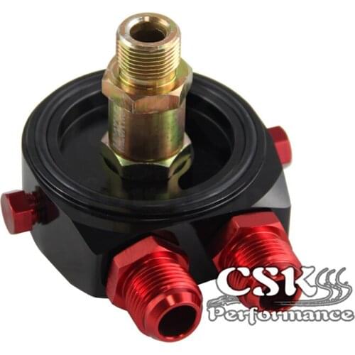 AN10 Oil Filter Sandwich Adapter Aluminum For M20 X 1.5MM 3/4" 16 UNF Filter Car Black/Blue/Gold/Silver/Red/Purple