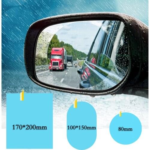 Car Rain-proof Film Rearview Mirror Waterproof Film Universal Window Glass Clear Anti-Fog Anti-reflective Sticker