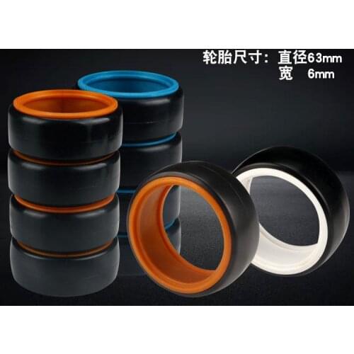 1:10 Scale RC model Car parts On Road 26mm High Grip Rubber Tires Fit HSP HPI HIMOTO REDCAT Racing for 94123/94103/94122