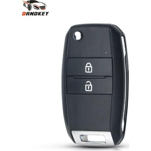 Dandkey Flip Key For Kia KIA K2 K3 K5 Carens Replacement 2 Buttons Folding Car Remote Key Shell Case Fob Cover HY18 Blade