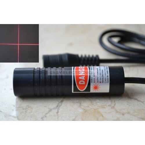 Focusable Red Lasers 650nm 50mw Cross Diode Module 16x60mm w/ AC Connector