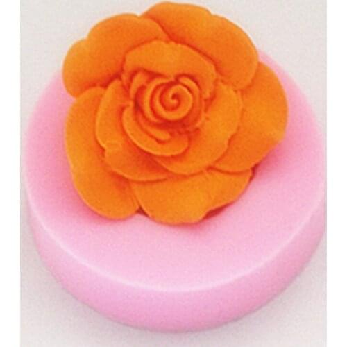 The flower fondant cake molds soap chocolate mould for the kitchen baking FM244