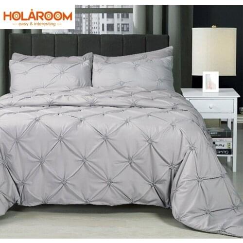 3D Bedding Set Solid Color Multi Size Duvet Cover Pillowcase Bed Set Beautiful Bedclothes 2pcs 3pcs Home Decoration Bedding Set