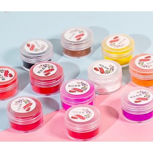 Colorful DIY Lip Gloss Powder Material 1g Lipstick Pigment Powder For DIY Lipgloss Powder Pigment Make Up Tools Makeup Comestics