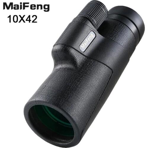 MaiFeng 10x42 HD Monocular Telescope High Power Bak4 Prism Bird Watching Binoculars Fully Multi Coated For Hunting Camping