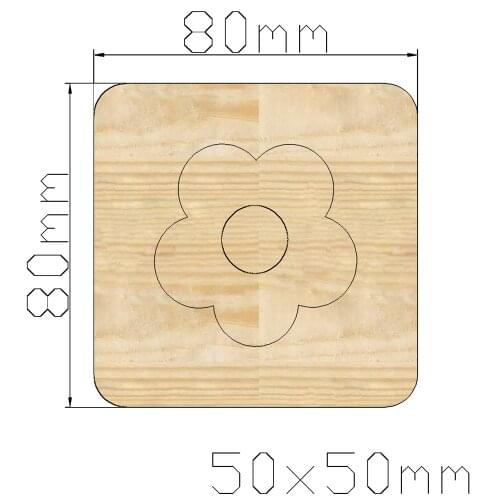 Small accessories handmade wooden mold scrapbook 2021 new cutting mold suitable for ordinary machines with cover pad