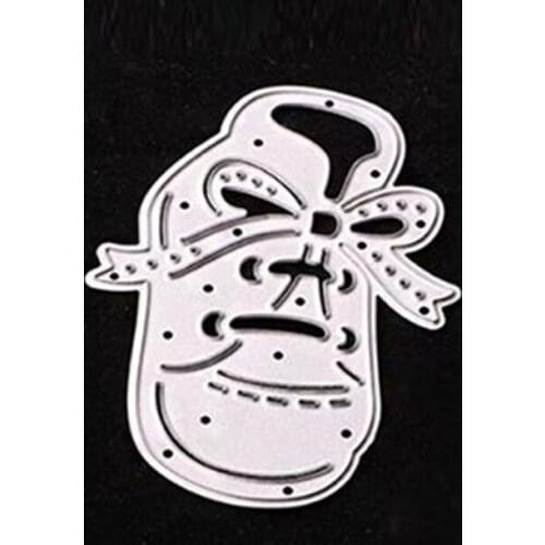 SCD192 Bow Shoe Metal Cutting Dies For Scrapbooking Stencils DIY Album Cards Decoration Embossing Folder Die Cutter Template