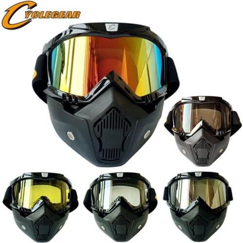 Motorcycle helmet riding mask goggles suit outdoor cross-country goggles detachable mask