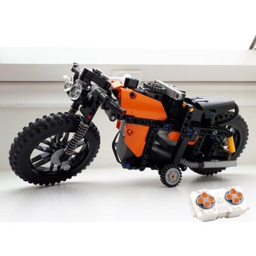 NEW Technology building block moc-17249 remote control quick balance motorcycle assembly toy boy Christmas birthday gift