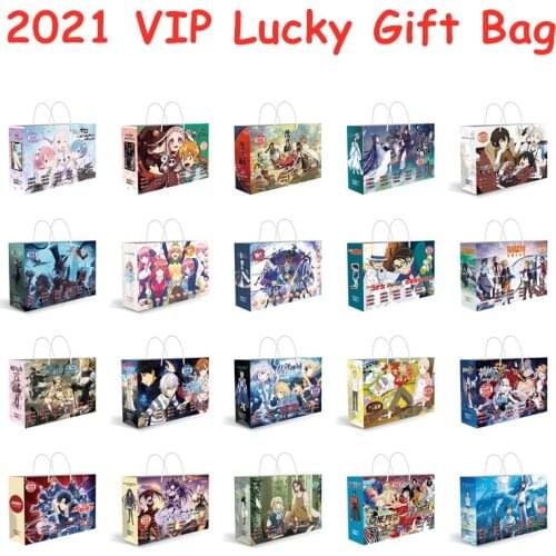 Anime lucky gift bag Cartoon SAO One piece my hero academia conan Tokyo Ghoul stray dogs demon slayer collection bag toy gift