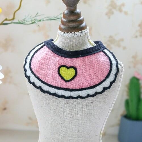 Dogs love cat saliva towel bib pet scarf collar teddy triangular bandage small dogs