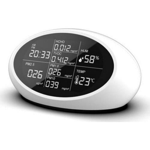 Haze Dust Formaldehyde Detector High-precision Gas Analyzers PM2.5 HCHO AQI Detector Home Office Air Quality Monitor with USB