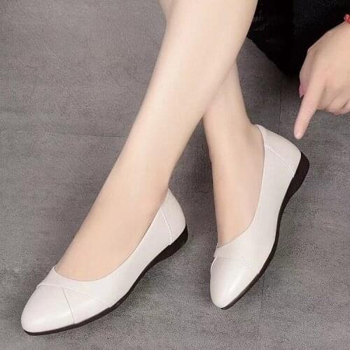 Women Cute Sweet High Quality Black Slip on Spring & Summer Loafers Lady Classic Comfy Grey Loafers