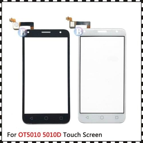10pcs/lot High Quality 5.0" For Alcatel One Touch 5010 5010D OT5010 Touch Screen Digitizer Sensor Outer Glass Lens Panel