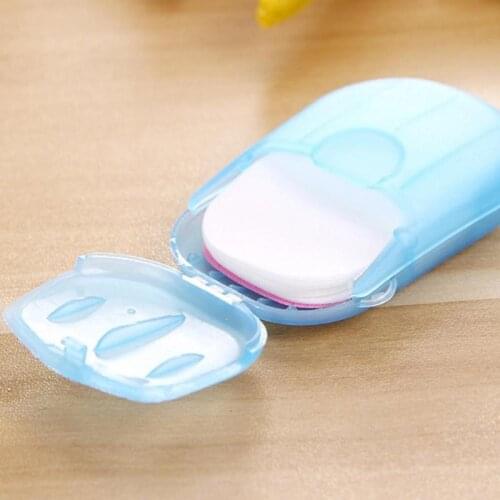 20 Pcs Disposable Soap Paper Mini Portable Soap Box Outdoor Travel Hotel Soap Container Soap Storage Box For Bathroom