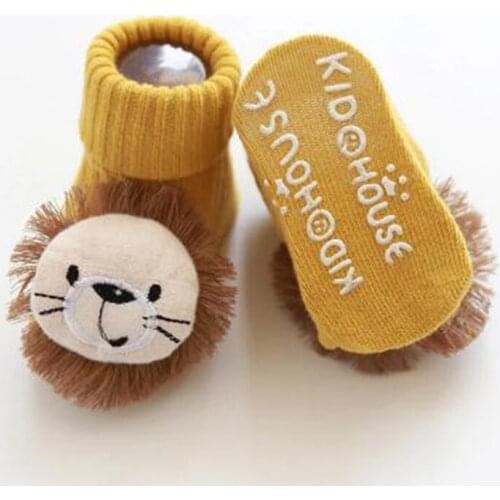 3 Pairs Cotton Baby Socks Girls Boys Rubber Anti Slip Floor Cartoon Kids Toddlers Autumn Spring Newborn Infant Cheap Stuff Gift