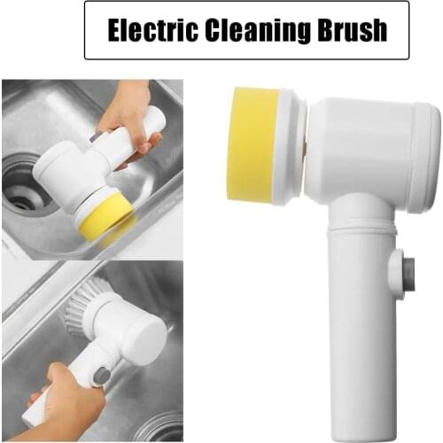 5 in 1 Handheld Electric Auto kitchen washing tools Cleaning Brush for Bathroom Sink Washing Tools Kit Household Clean Bath Tub