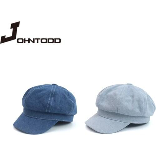 Brand Cotton Women Autumn and Winter Beret Octagonal Cap Hats Stylish Artist Newsboy Caps Three Colors Hats Sombrero Mujer