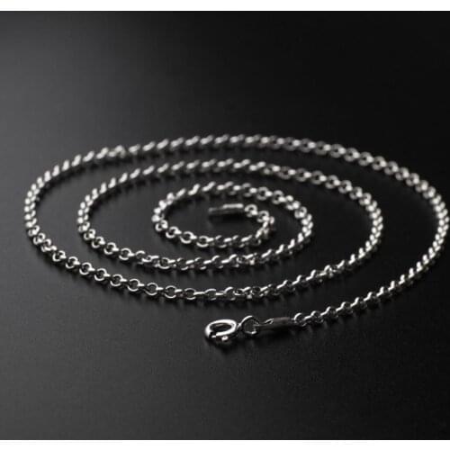 925 Sterling Silver 2.9mm Rolo Chain Necklace Jewelry A2800