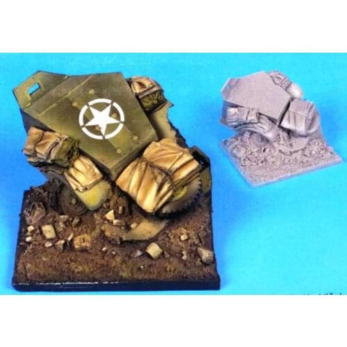 Partial miniature platform of resin scene 1:35