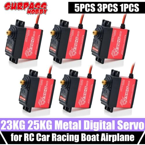 SURPASS HOBBY 1PCS 2PCS Digital Servo 23KG Half Aluminum Frame Figure Servos for 1/10 1/8 RC Car Crawler Boat Plane Brushless