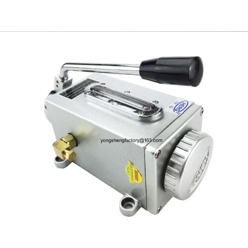 ISO9001 Manual lubrication oil pump hand operated lubricator 6mm outlet HERG NKHY-8 for centralized lubrication