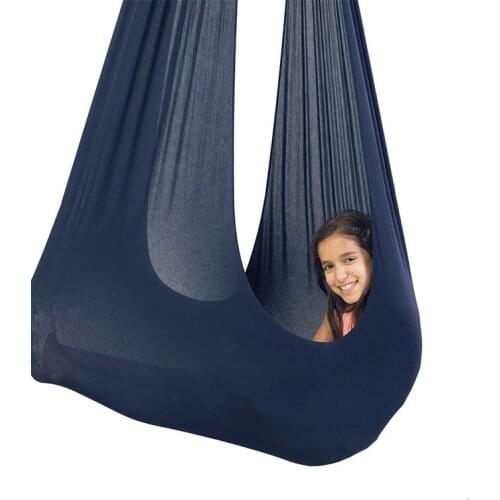 Cuddle Up to 88lbs Sensory Child Therapy Elastic Parcel Steady Seat Swing Kids Cotton Swing Hammock for Autism ADHD ADD Therapy