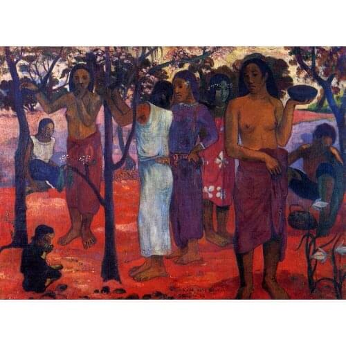 Delightful Day by Paul Gauguin oil Painting Canvas High quality hand painted Flower Art Reproduction