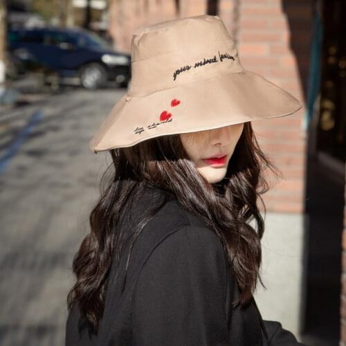 Wide Brim Sun Hat Cap Bucket Hat Folding Cap Double Side Wear Summer Travel Solid Color Beach Outdoor Hat Packable Cap