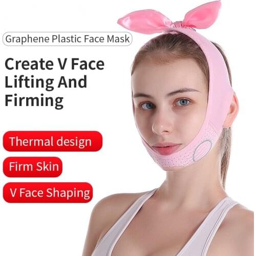 Facial Slimming Strap Graphene V Face Shaper Mask Double Chin Cheek Lift Up Bandage