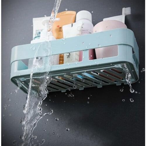 Wall hanging Kitchen No drilling Shelf TOILET Restroom Suction wall type Bathroom reception Sucker